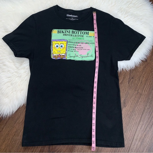 Nickelodeon Men’s Medium Black Short Sleeve SPONGE BOB Graphic Print T-Shirt - Picture 8 of 9